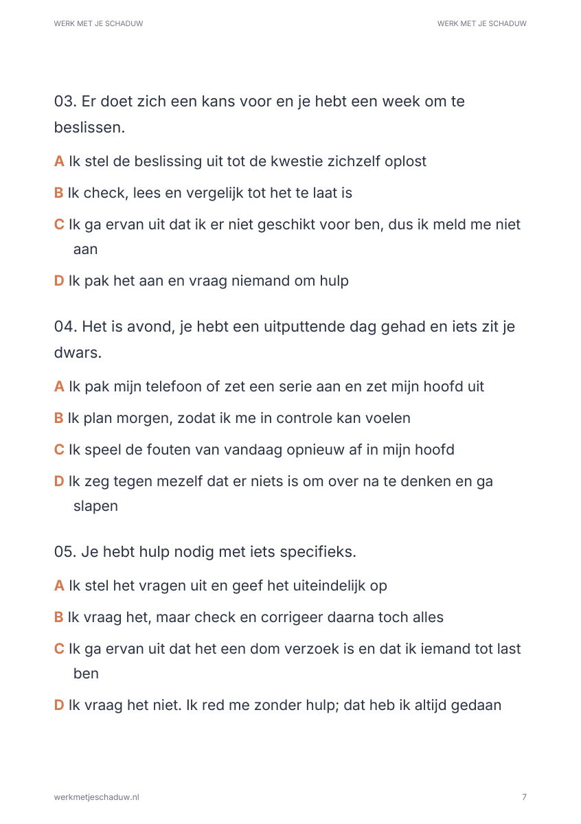 Een pagina uit het boek: Een dag van het protocol